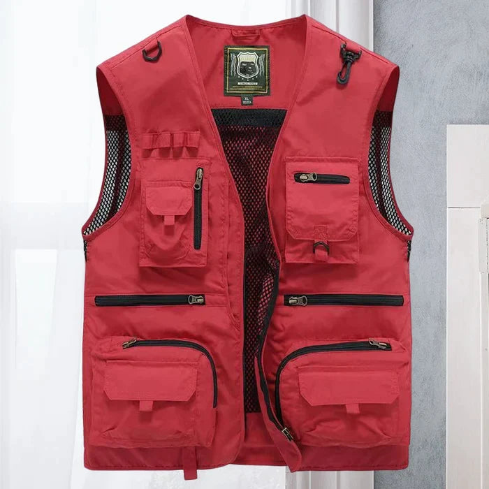 Jason - The new breathable zip cargo vest