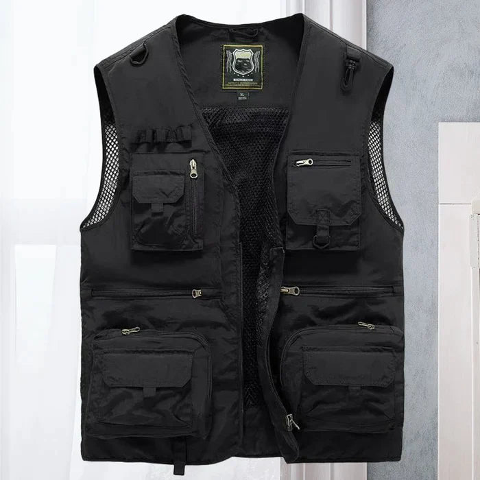 Jason - The new breathable zip cargo vest
