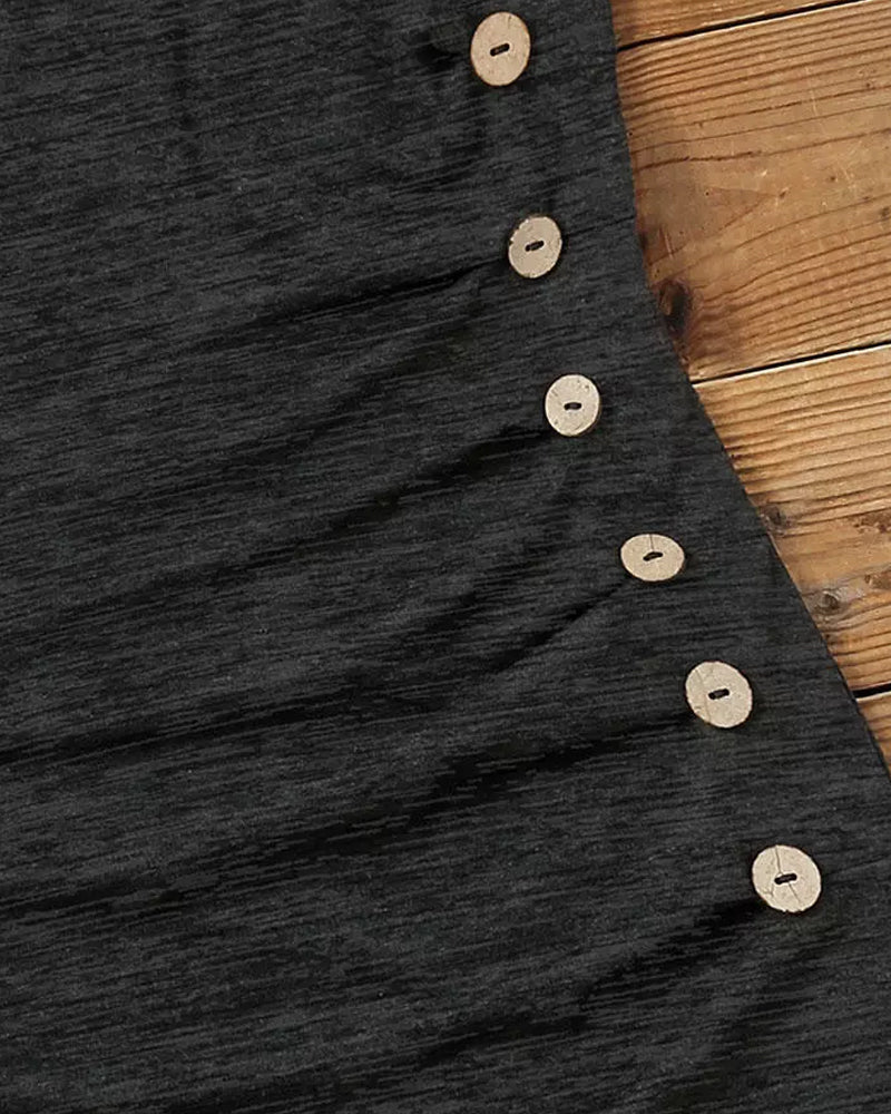 Strapless single-coloured dress