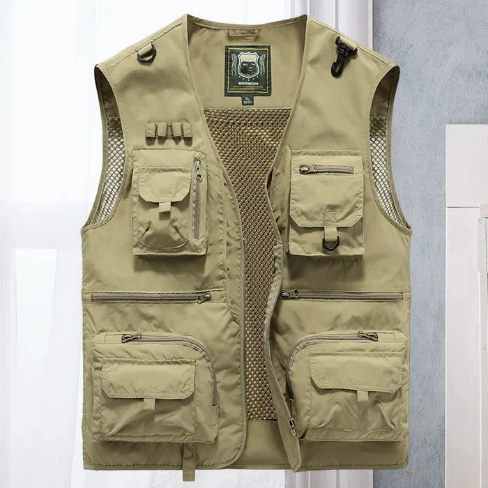 Jason - The new breathable zip cargo vest
