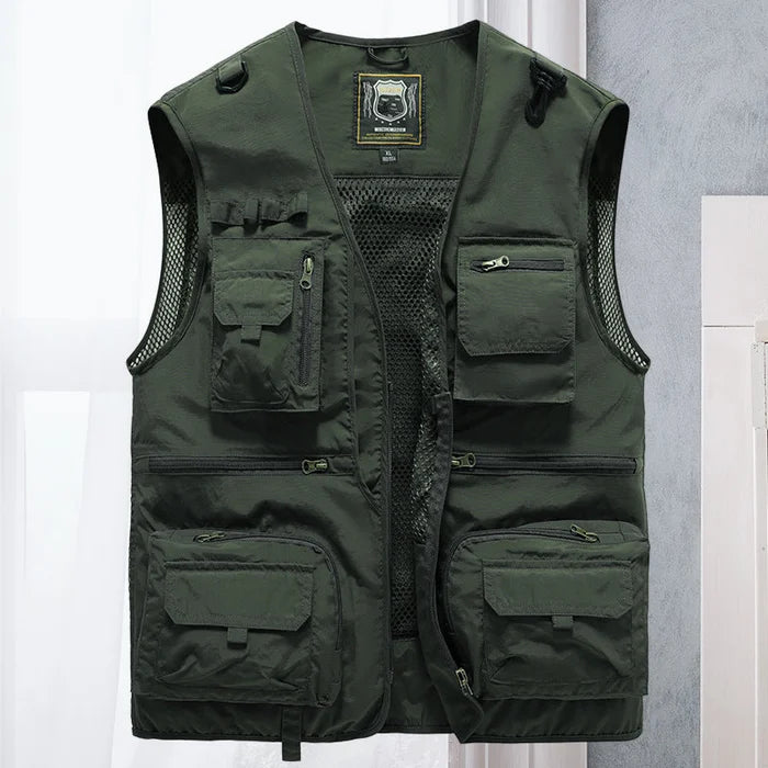 Jason - The new breathable zip cargo vest