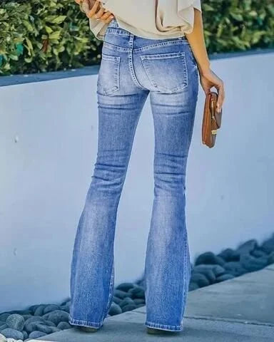 Danique - Denim Pants With High Waist