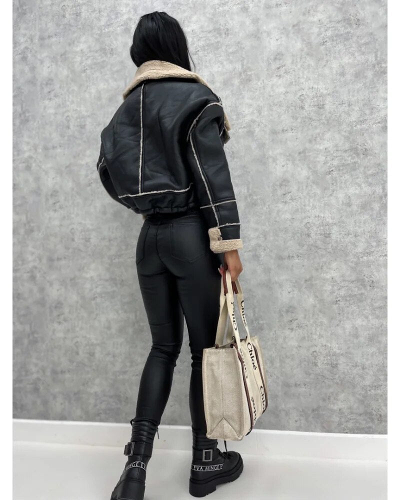 Elegant leather jacket