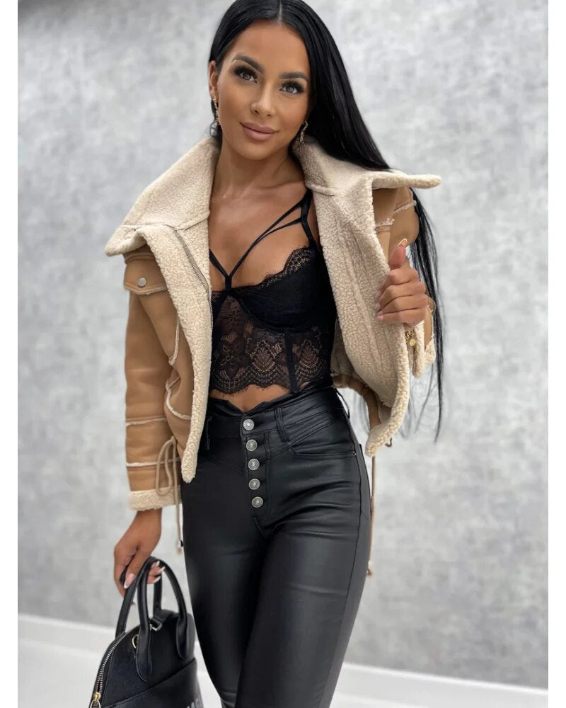 Elegant leather jacket