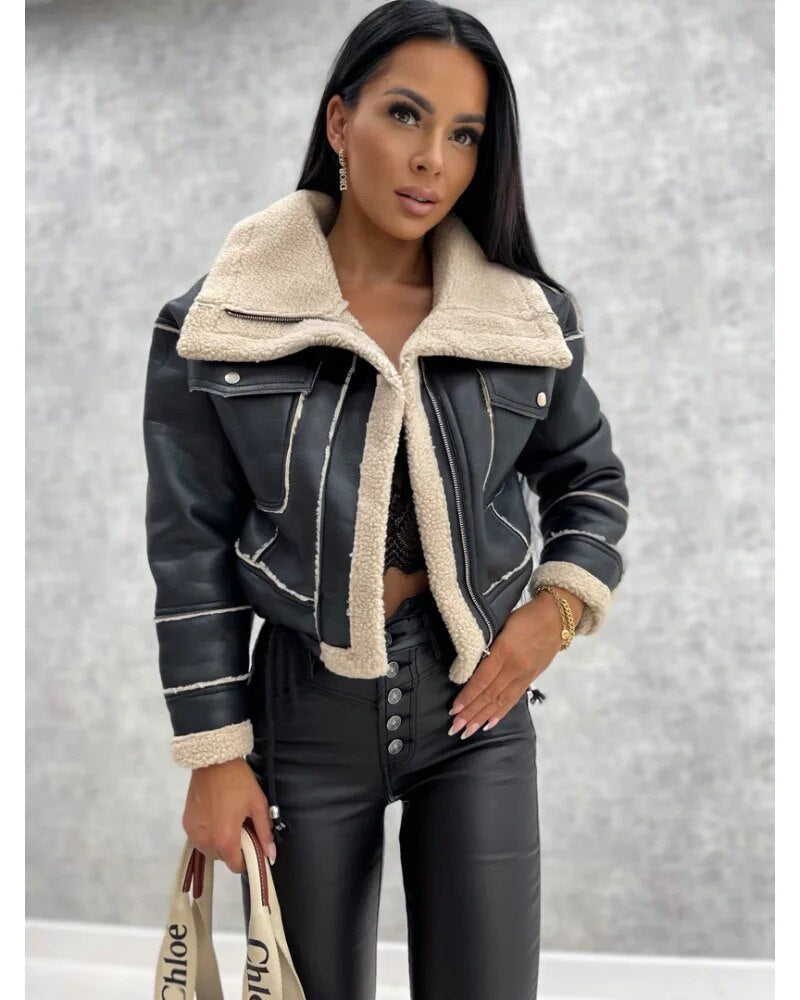 Elegant leather jacket