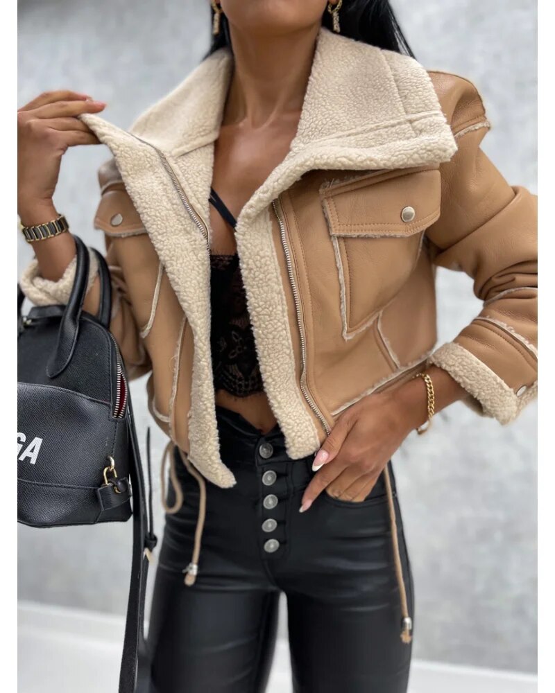 Elegant leather jacket