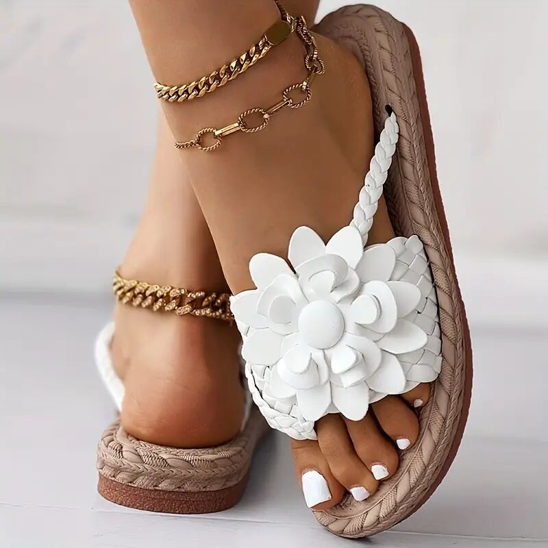 Bettie - 2023 Orthopaedic slippers in boho style with flowers