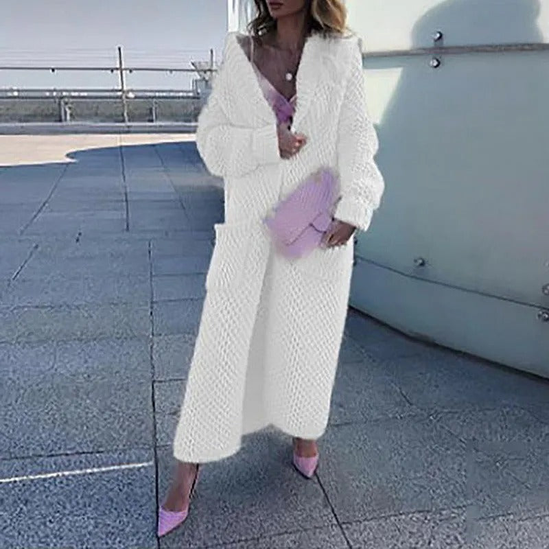 Daisy – Pulover cardigan elegant, lung, lejer