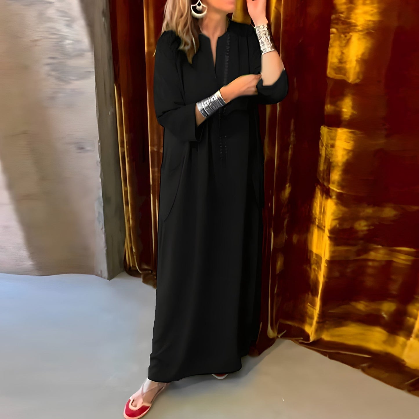 Auriane - Casual long loose dress