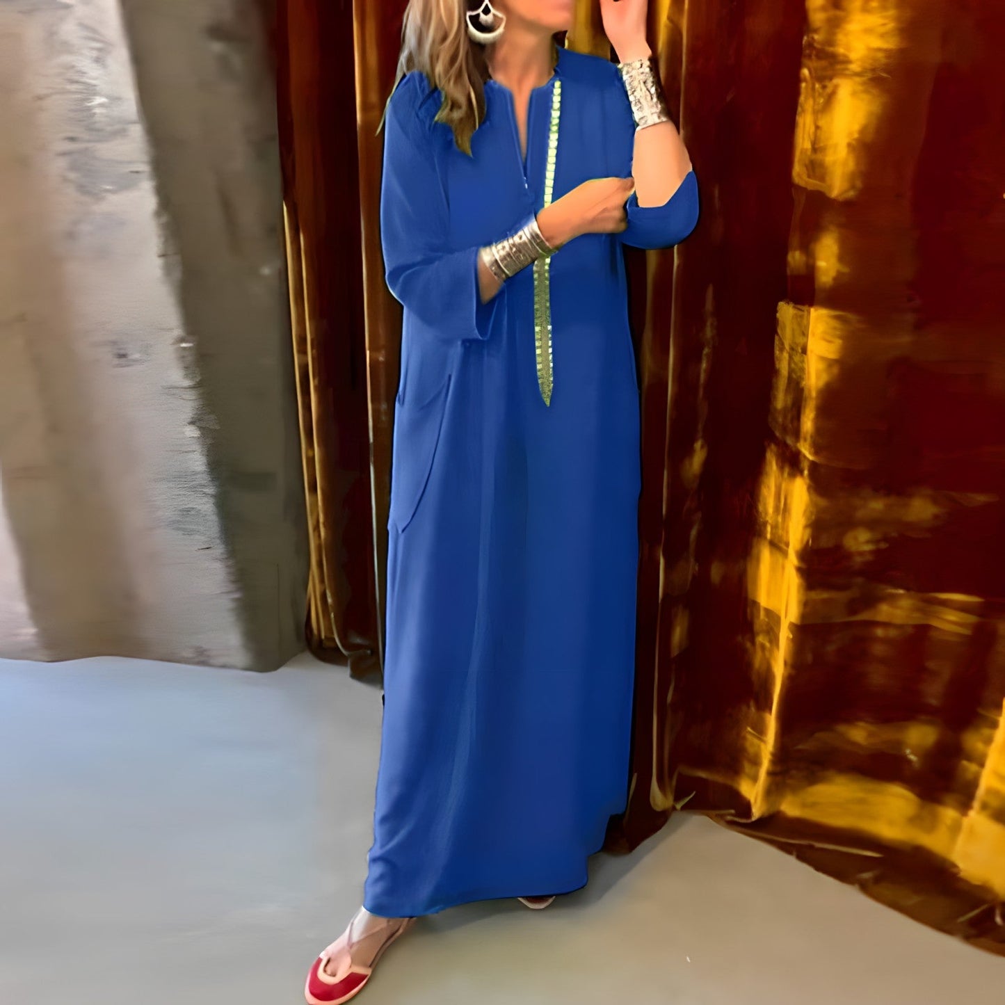 Auriane - Casual long loose dress