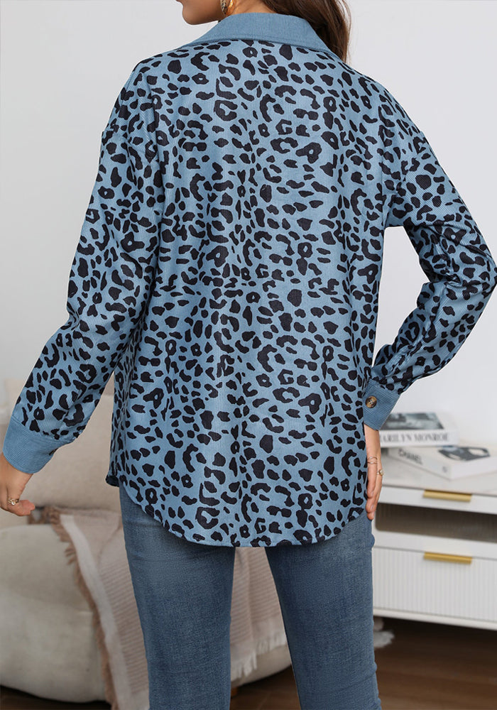 Louise jakke med leopardprint