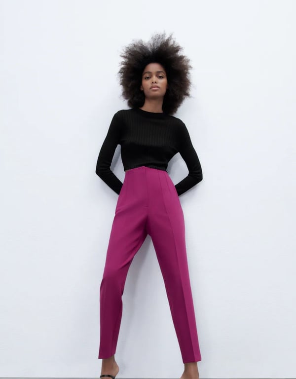 Pleated trousers with a high waistband - for a perfect figure