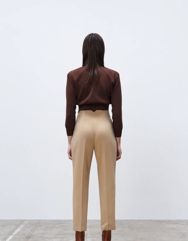 Pleated trousers with a high waistband - for a perfect figure