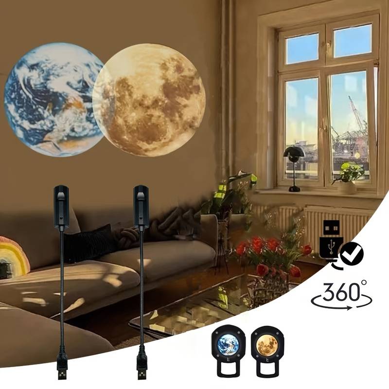 Alleoa™ Moon Projection Lamp