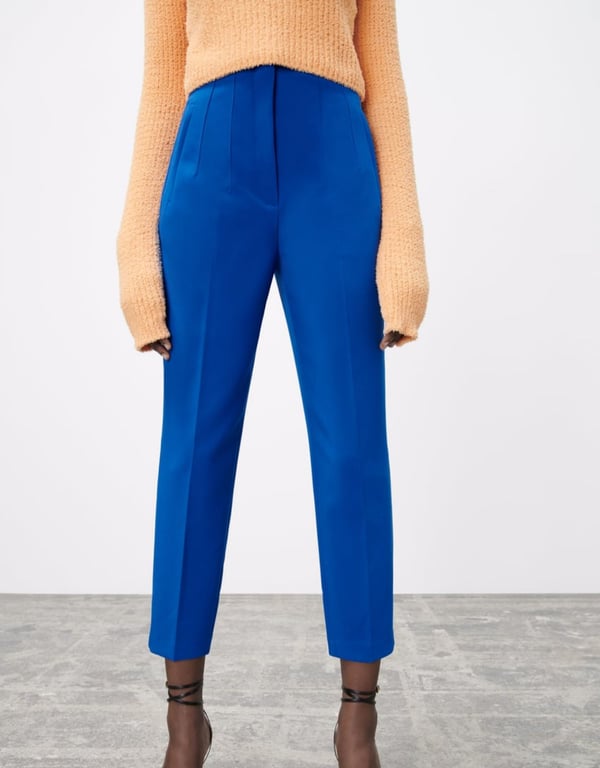 Pleated trousers with a high waistband - for a perfect figure