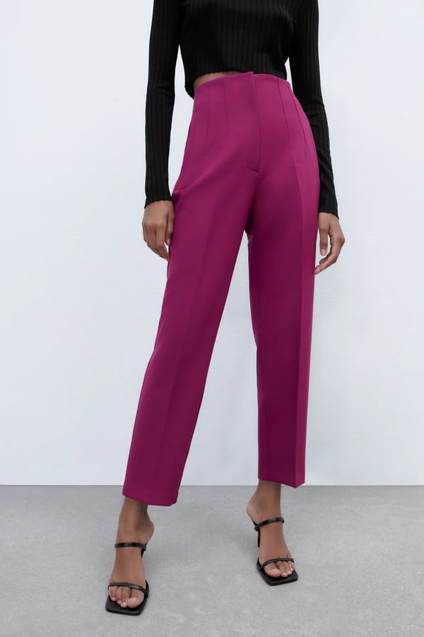 Pleated trousers with a high waistband - for a perfect figure