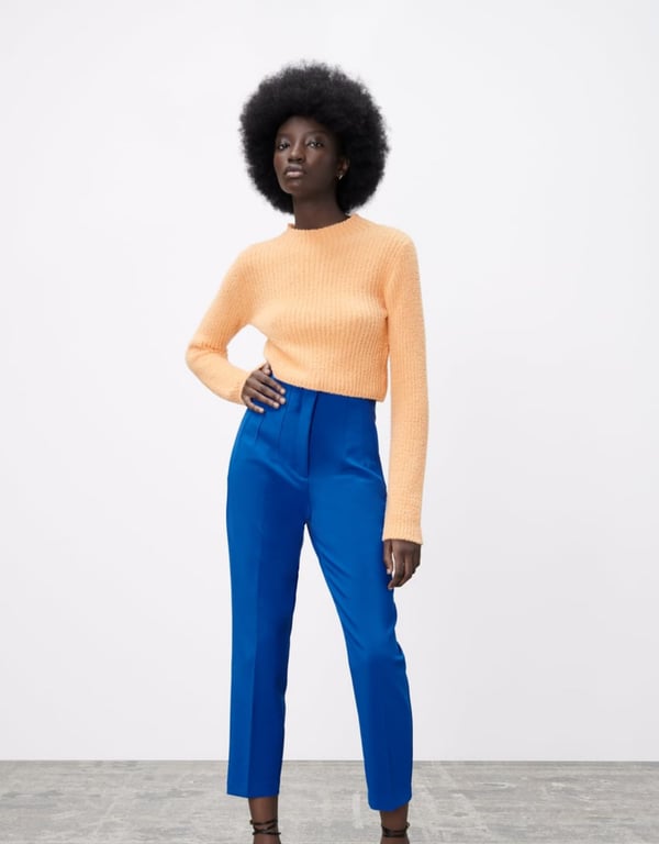 Pleated trousers with a high waistband - for a perfect figure