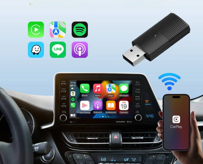 Apple/Android Carplay| Experimentează Carplay wireless în mașina ta | Conexiune directă la BT