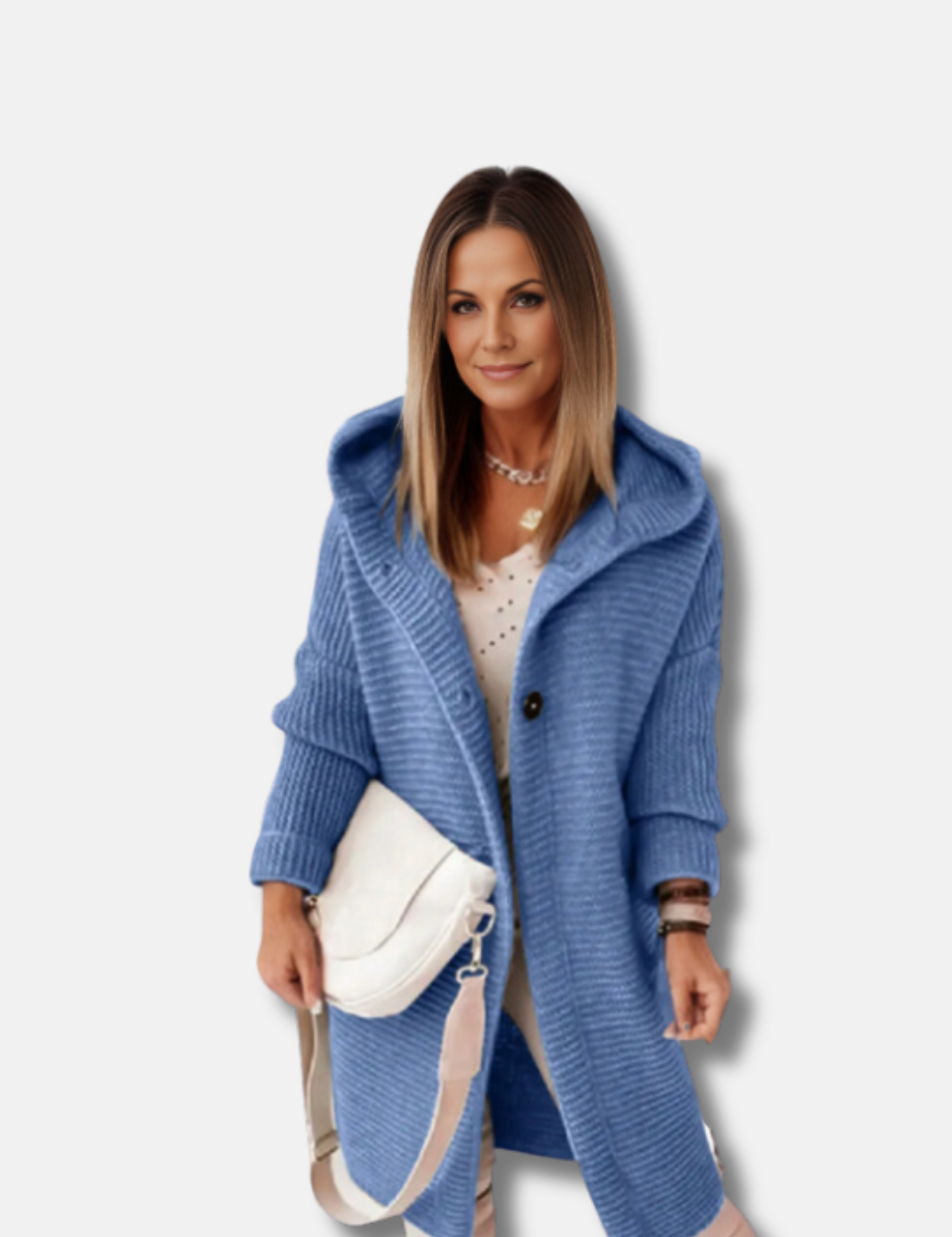 Emma Cardigan | Jacheta lunga confortabila cu gluga