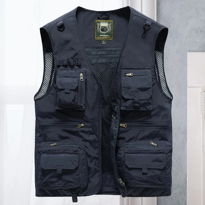 Jason - The new breathable zip cargo vest