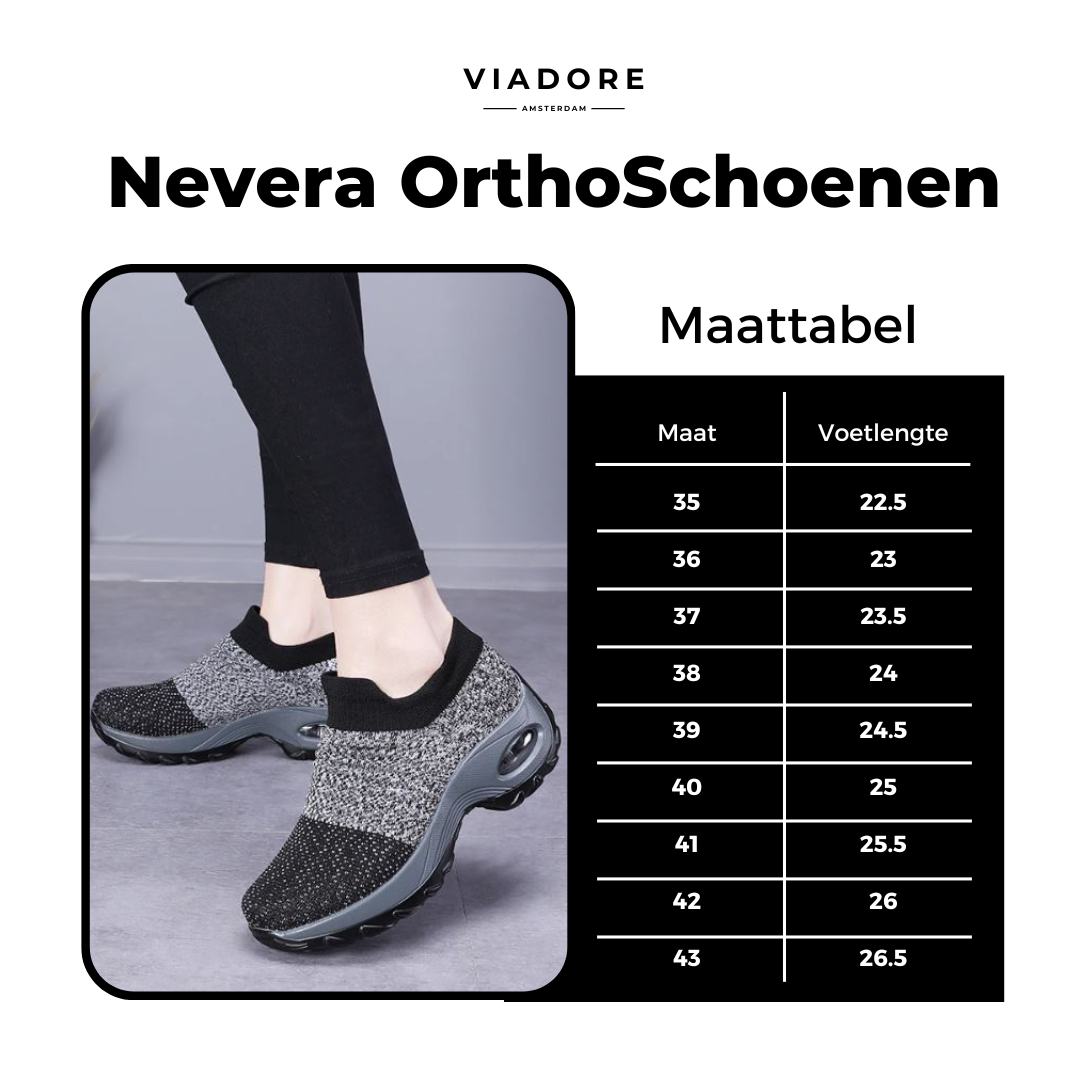 Nevera OrthoShoes - Ademende wandelschoenen met sleehak