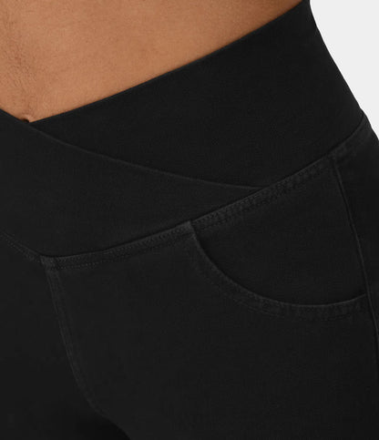 Sophie | RetroFlare crossover trousers with high waist