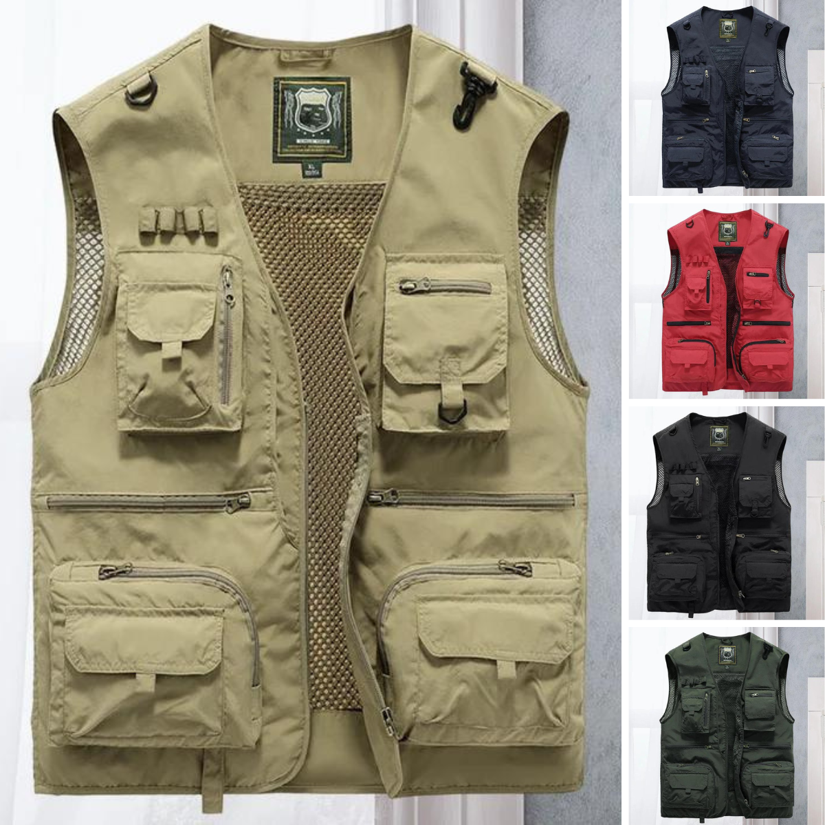 Jason - The new breathable zip cargo vest