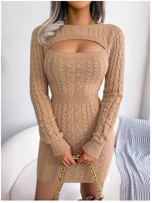 Jolie | Cable knit dress