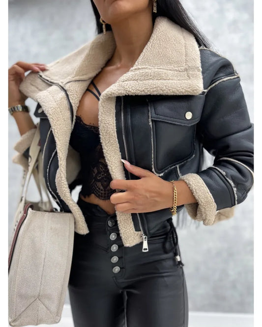 Elegant leather jacket