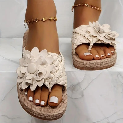 Bettie - 2023 Orthopaedic slippers in boho style with flowers