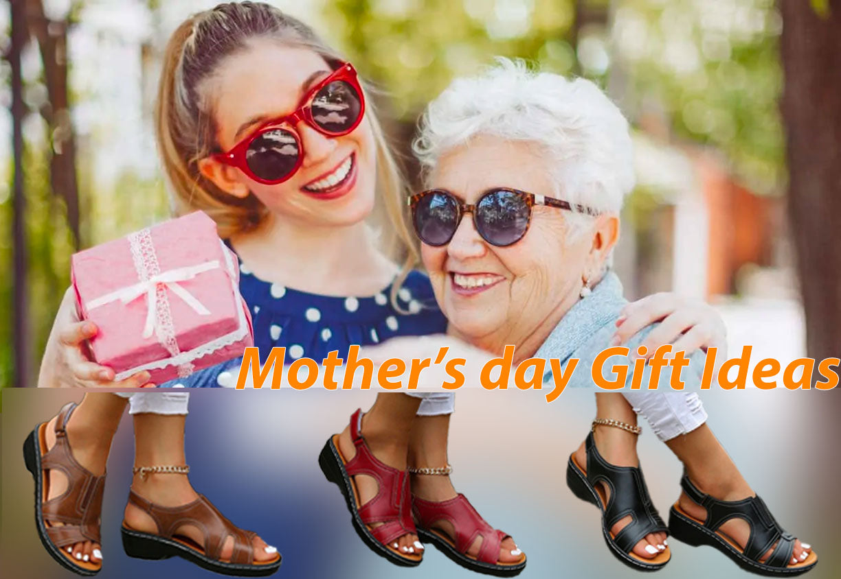 Summer Women Wedge Sandals, Premium Leather Orthopedic Sandals