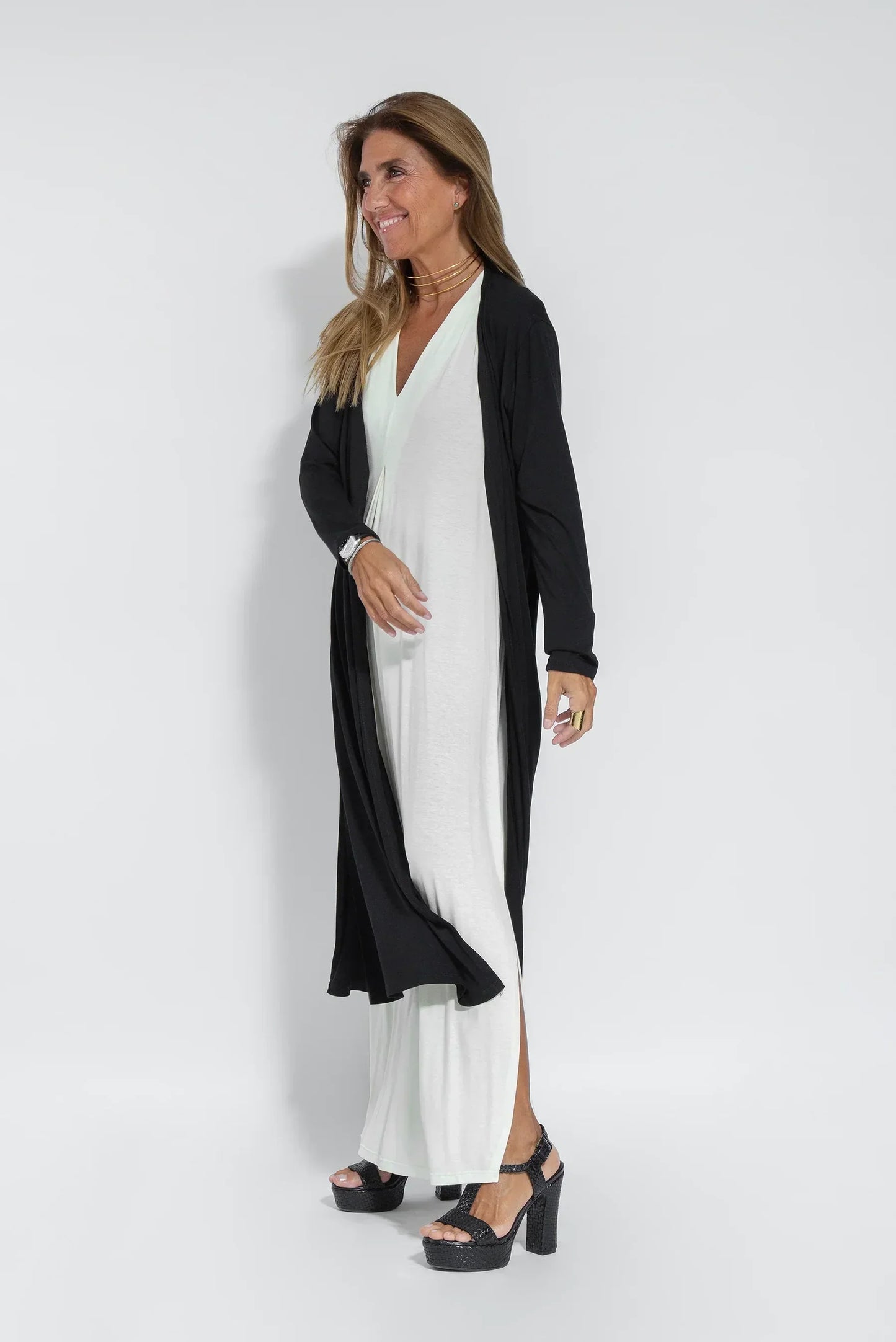 THE LIDA | SLIMMING DRESS WITH CARDIGAN