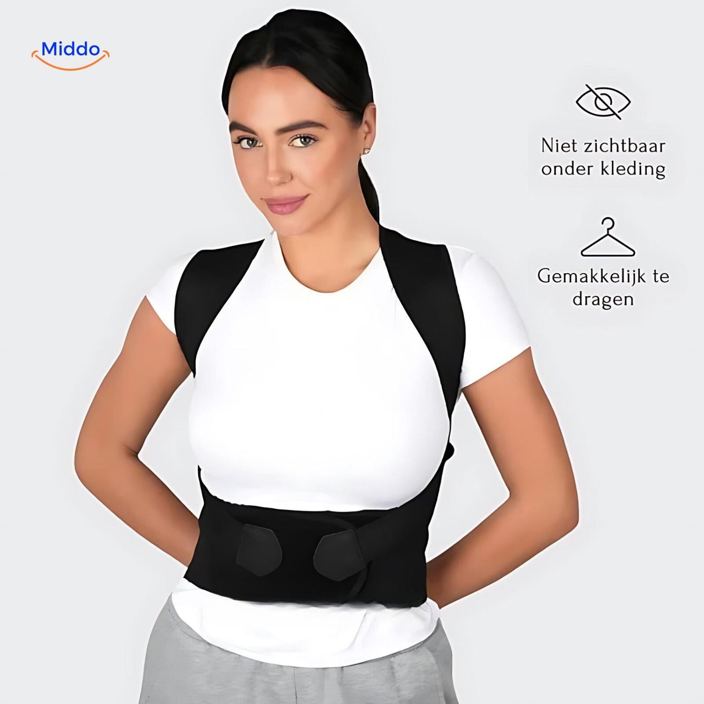 Middo Postura™ Back Support | Corrects posture and relieves back pain