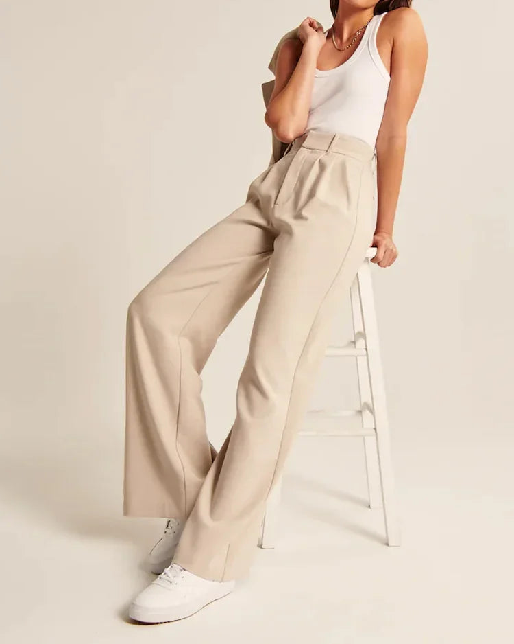 Effortless - Tailored pants with wide legs
