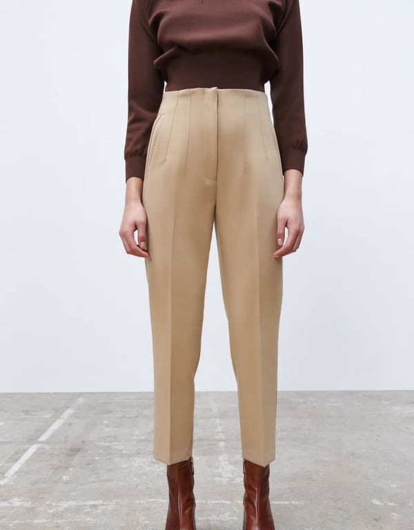 Pleated trousers with a high waistband - for a perfect figure