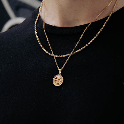 Men's Gold Pendant Necklace