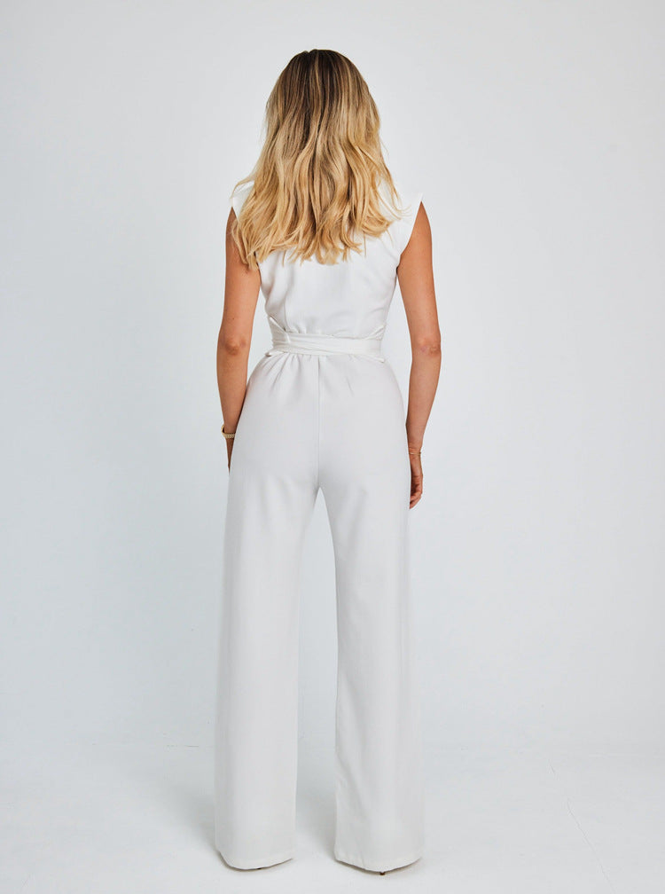 Alleoa- COMPLETE JUMPSUIT WITH WIDE LEGS