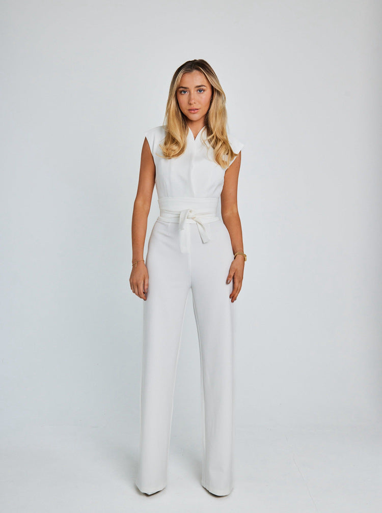 Alleoa- COMPLETE JUMPSUIT WITH WIDE LEGS