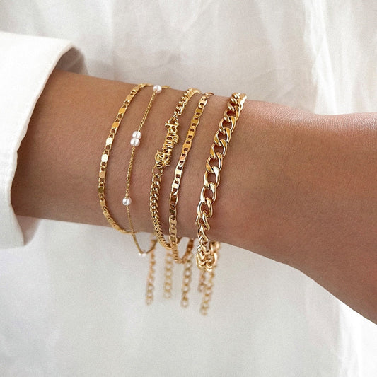 Valérie | Ensemble de bracelets luxueux et élégants.