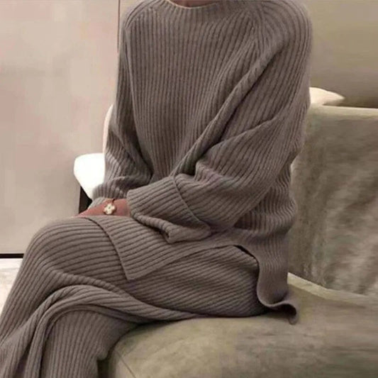 Nomy - Long-sleeved knitted women's set